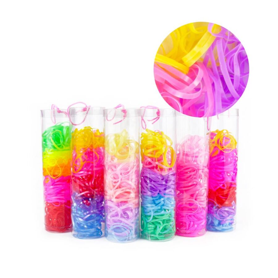 Liga de Tpu en tubo colores con 12 piezas