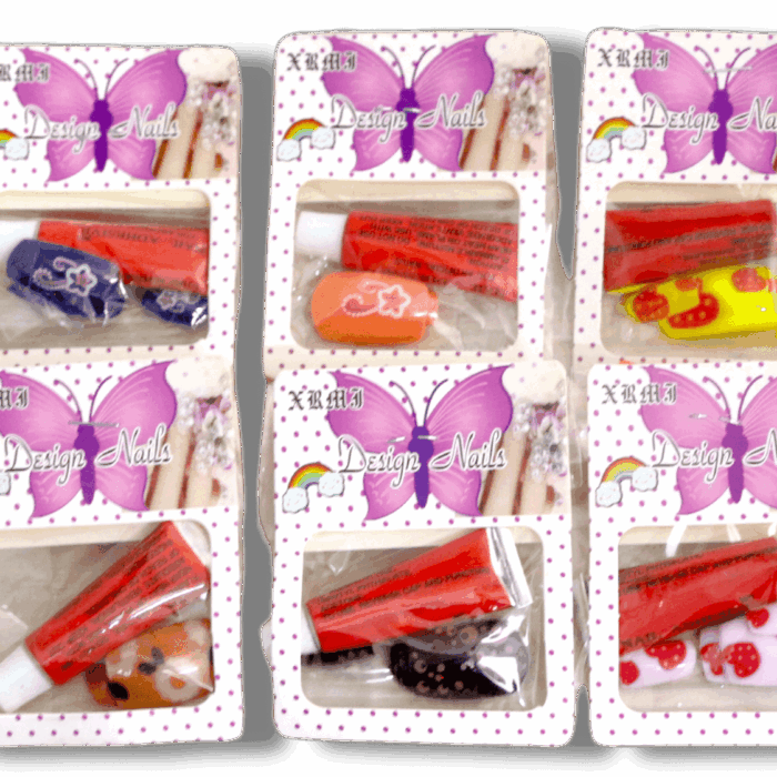 Set con 12 bolsitas de tips decoradas
