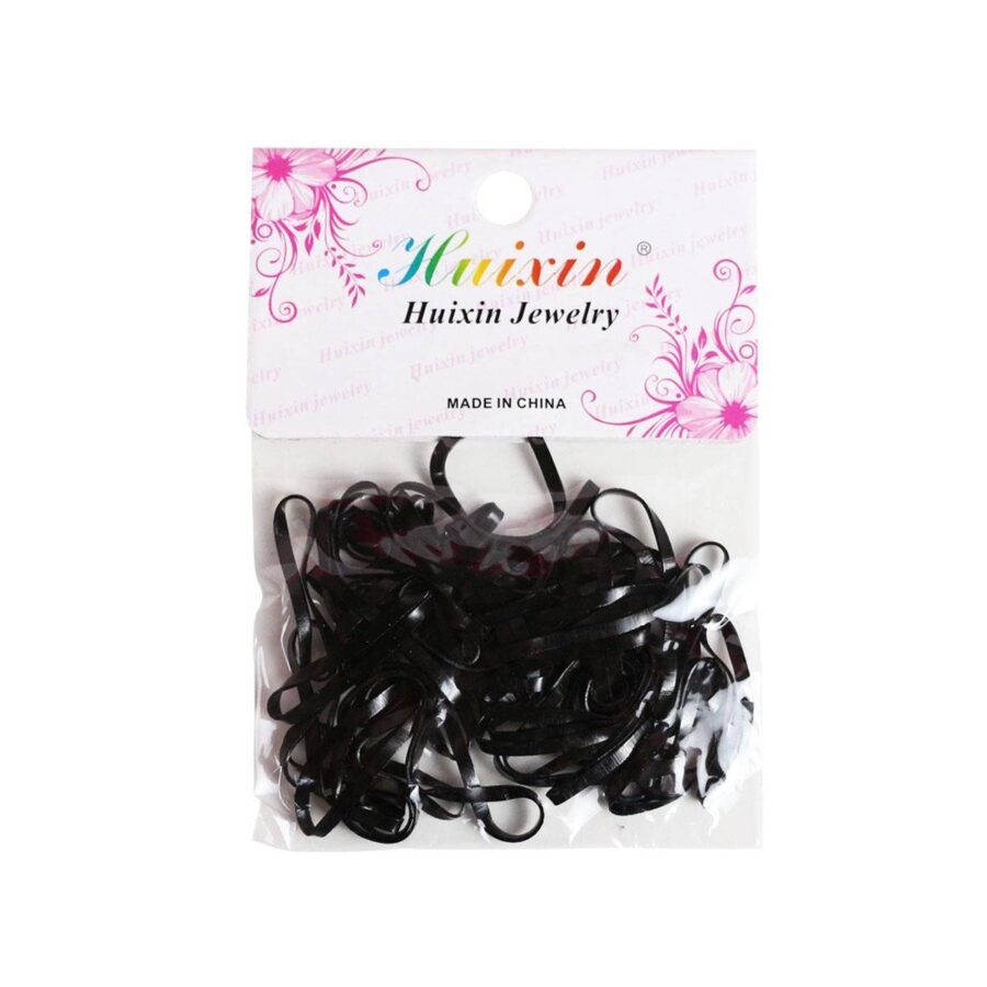 Liga de plástico pequeña color negro con 12 piezas - Imagen 2