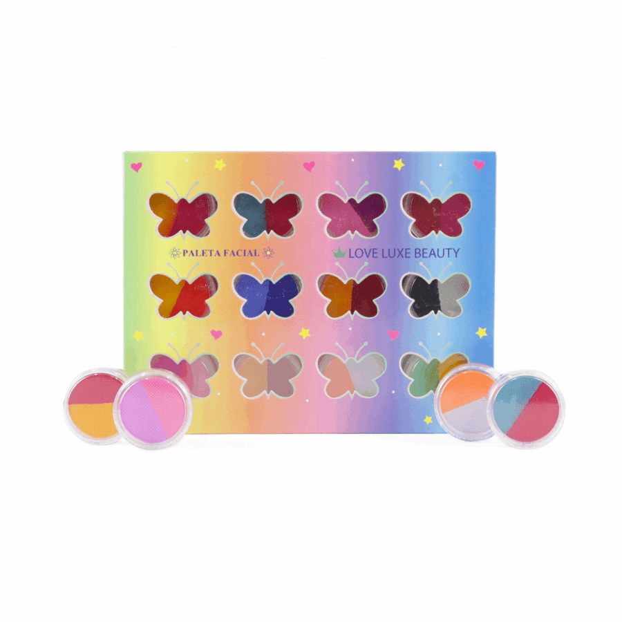 Paleta de sombras tipo acuarela con 24 tonos