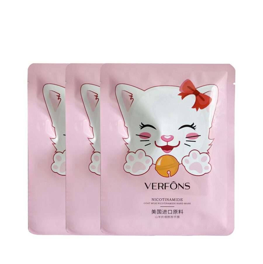 Mascarilla para manos diseño de gatito set de 5 piezas - Imagen 2
