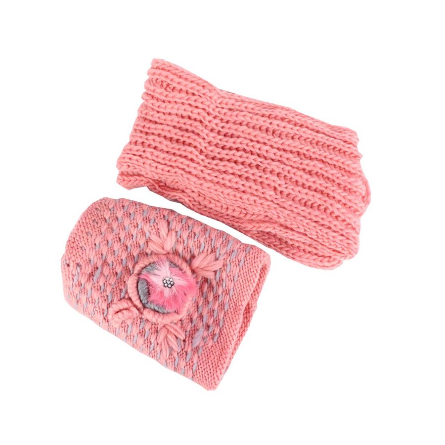 Gorro con bufanda para niña mix colores - Imagen 3