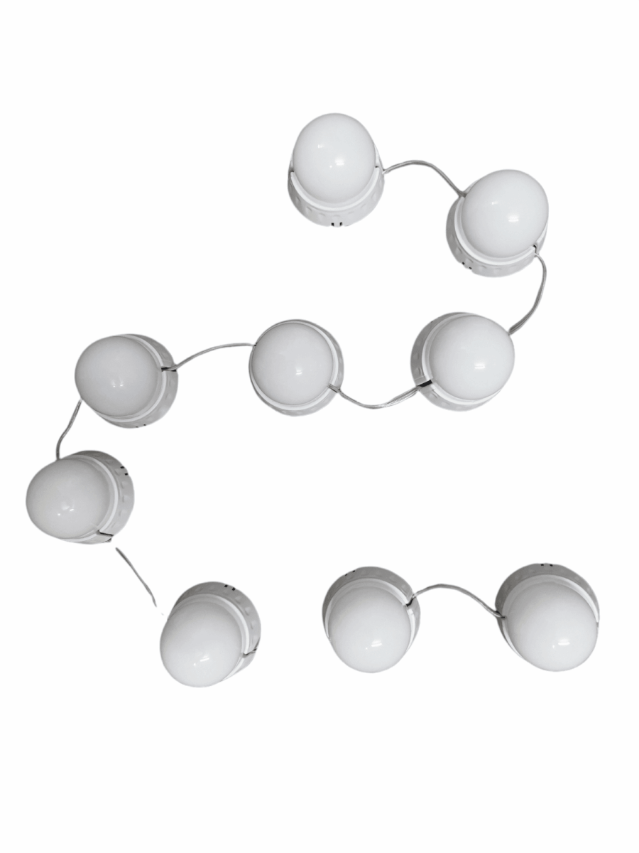 Tira de luces adherentes al espejo con luz blanca y calida conexión USB - Imagen 3