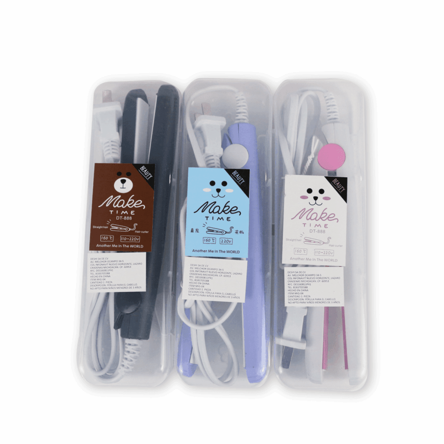 Plancha para cabello mini en distintos colores