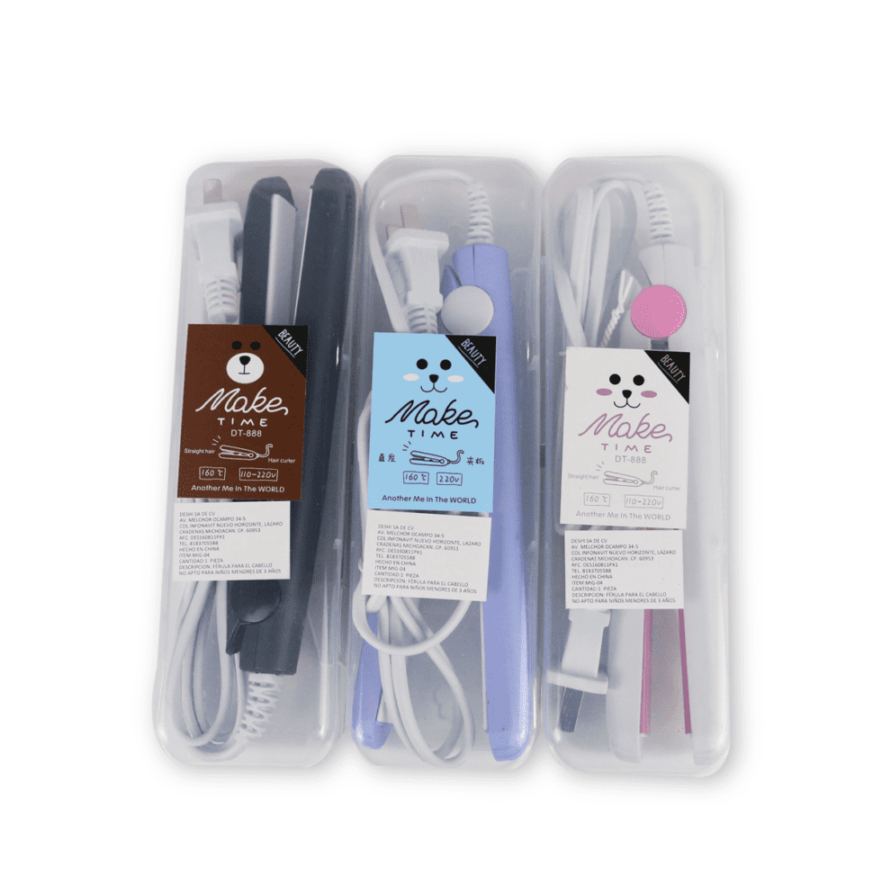 Plancha para cabello mini en distintos colores