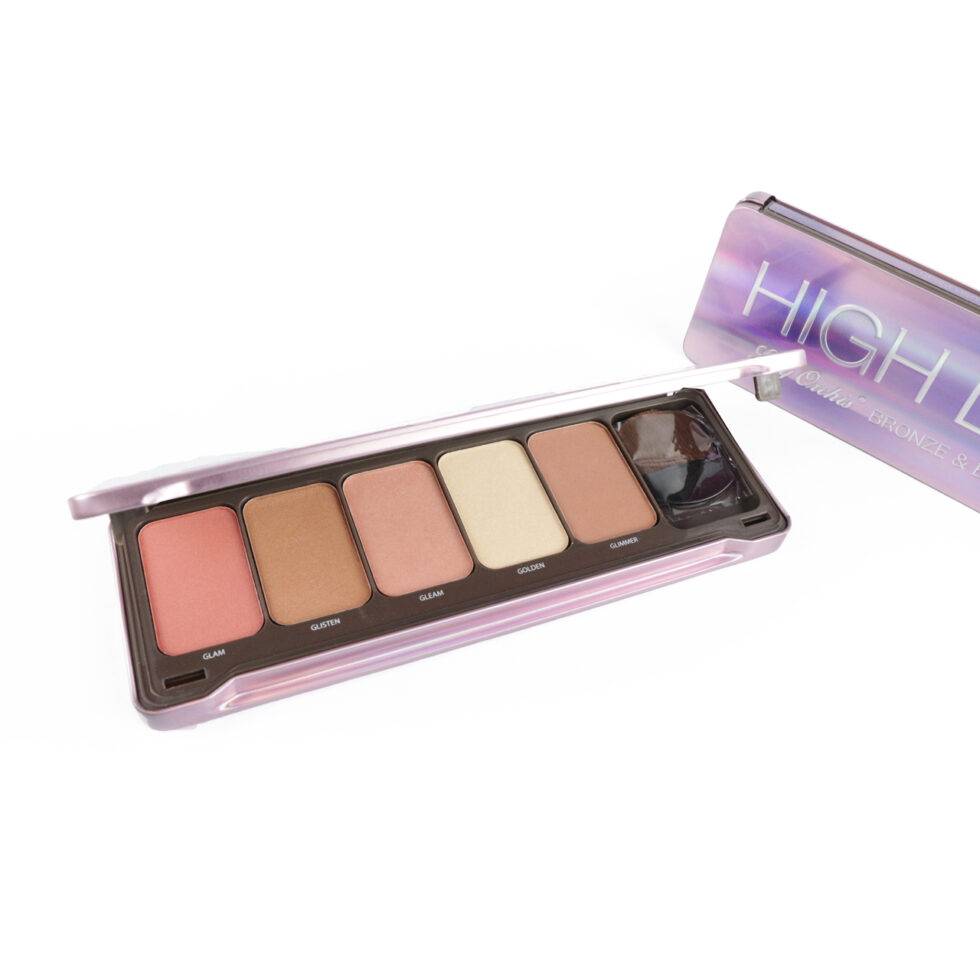 Paleta de rubor y bronzer con 6 piezas