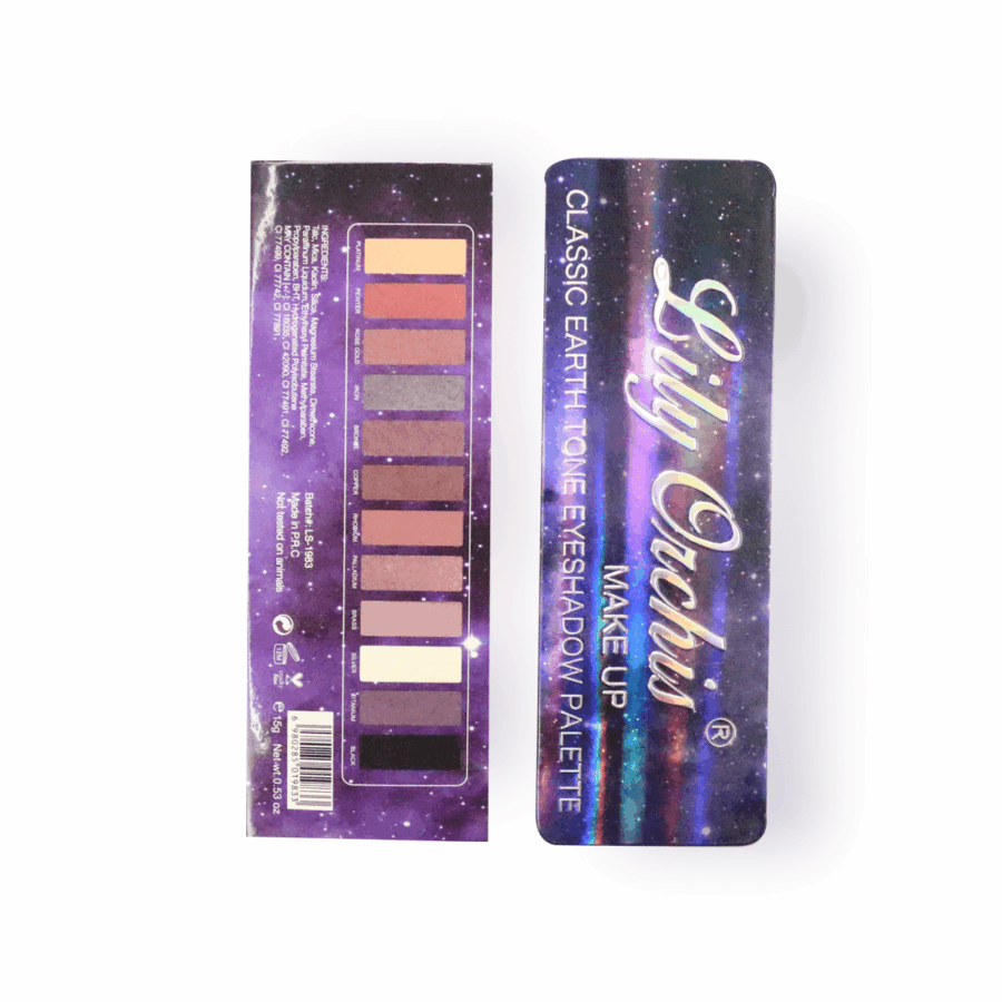 Paleta de sombras en lata con 12 tonos - Imagen 2