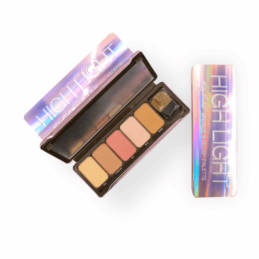 Paleta de rubor y bronzer con 6 piezas