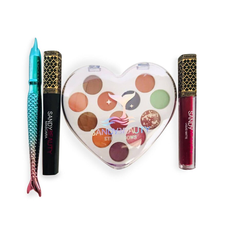 Set de maquillaje con 4 accesorios