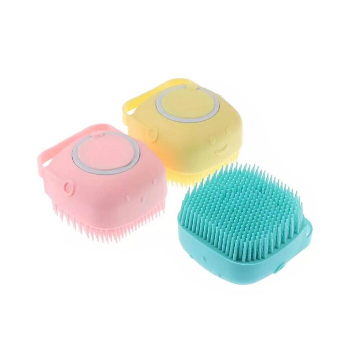 Cepillo de silicón para ducha con 4 piezas