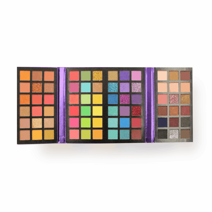 Paleta de sombras tipo libro de 72 tonos