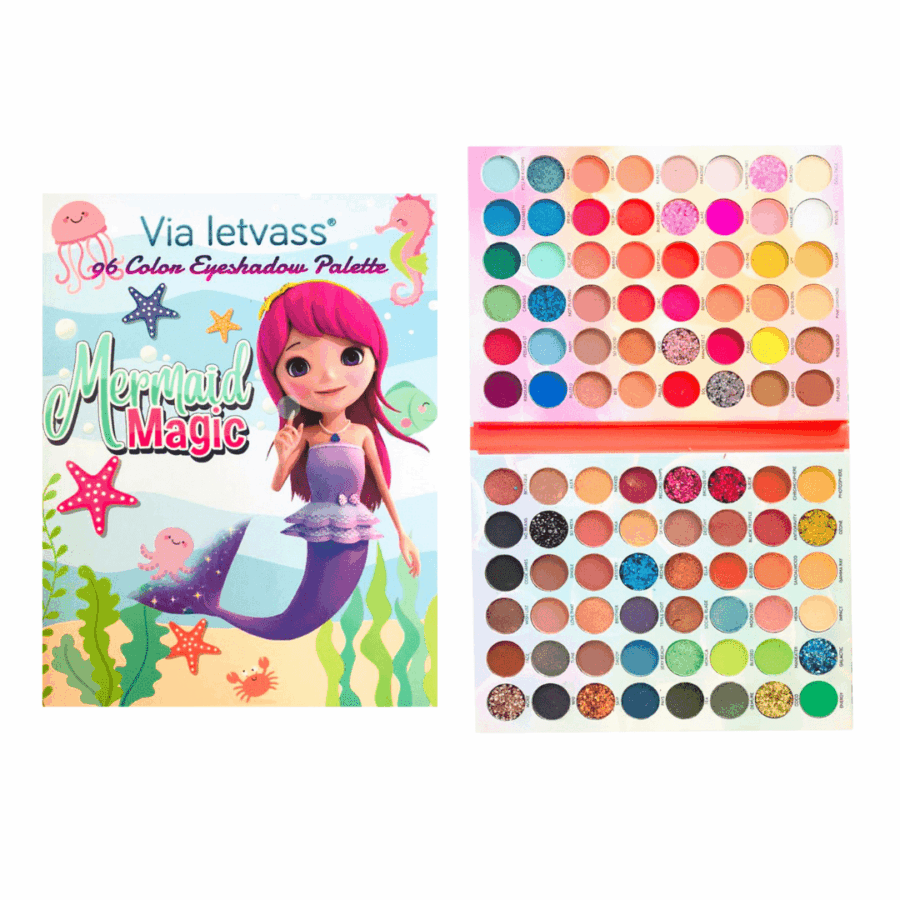 Paleta de sombras con 96 tonos