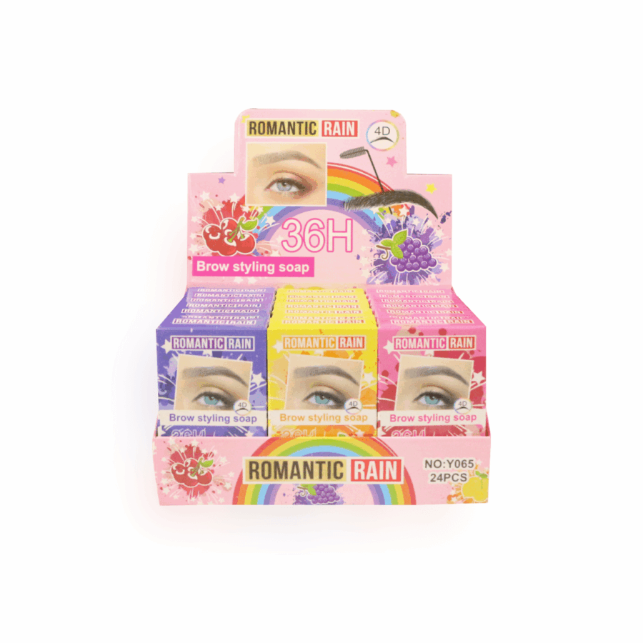 Jabón para cejas con 10ml en 24 piezas