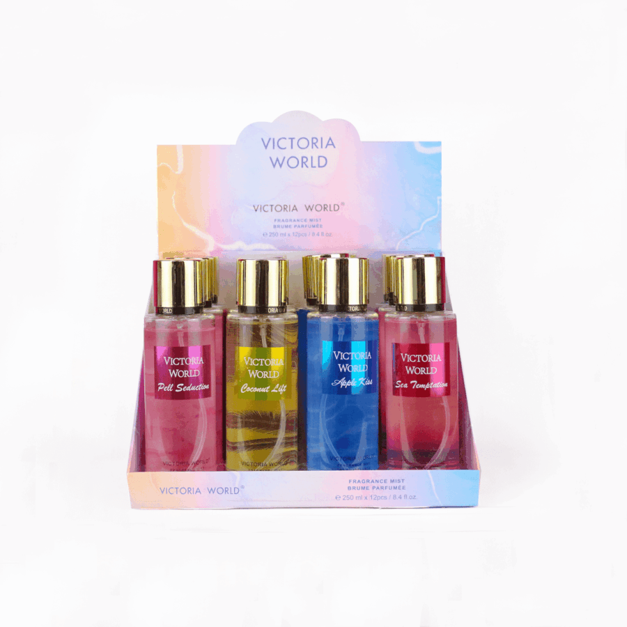 Perfumes en 250ml con 12 piezas