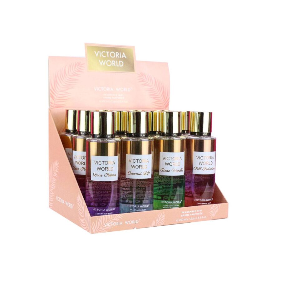Perfumes en 250ml con 12 piezas