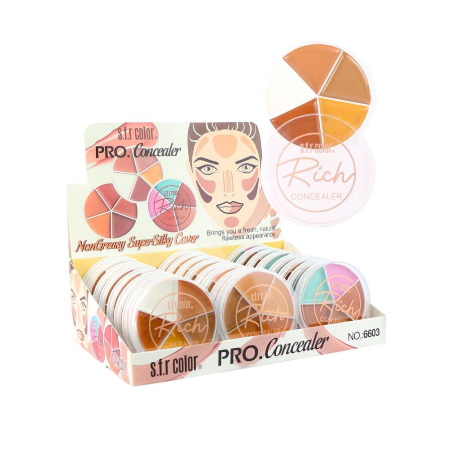 Contornos y corrector PRO en 5 tonos con 24 piezas
