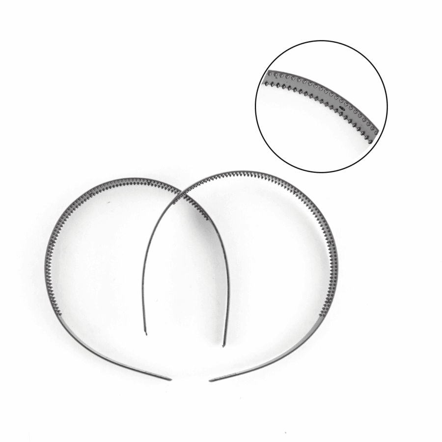 Diadema para cabello 1.5 cm con 12 piezas