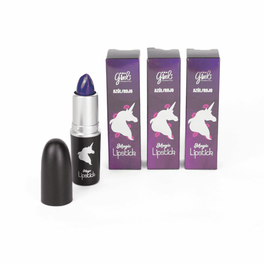 PRO GIRL           Labial magico pinta rojo y al retirar queda en un rosa indeleble