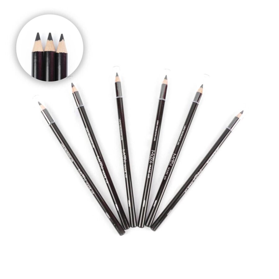 Lápiz de madera MOOI color negro con 12 piezas