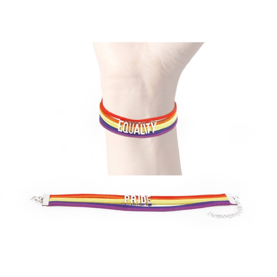 Set de 12 brazaletes de colores Pride