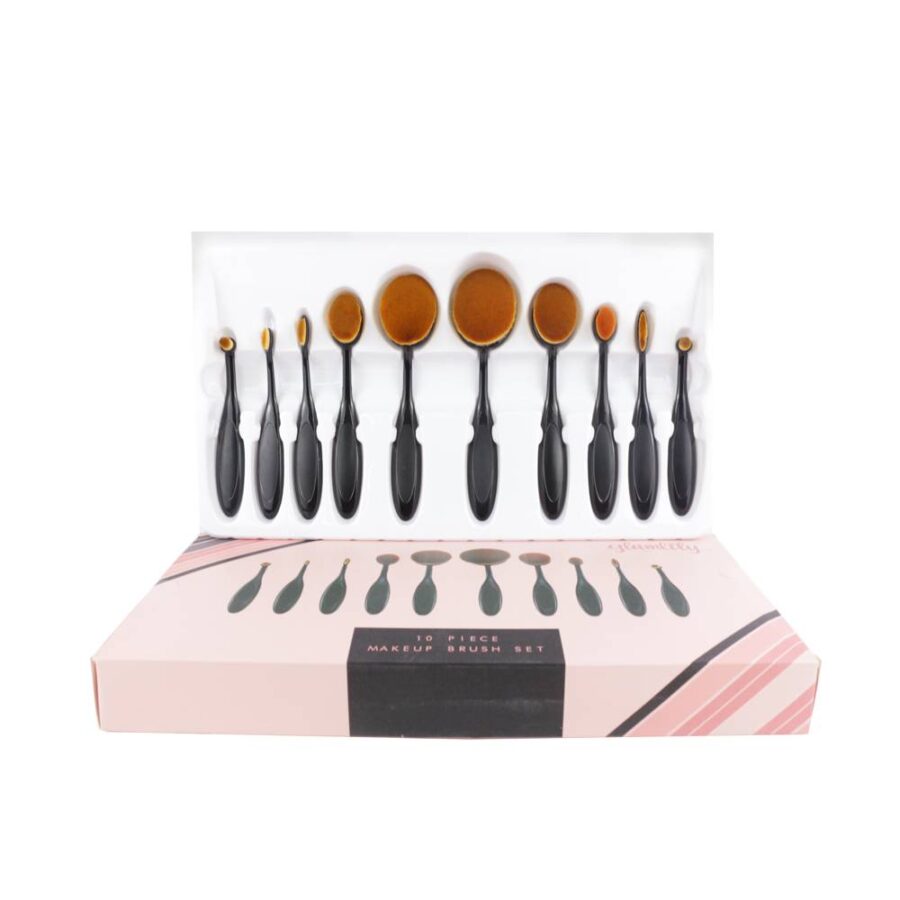 Estuche con 10 brochas de cuchara