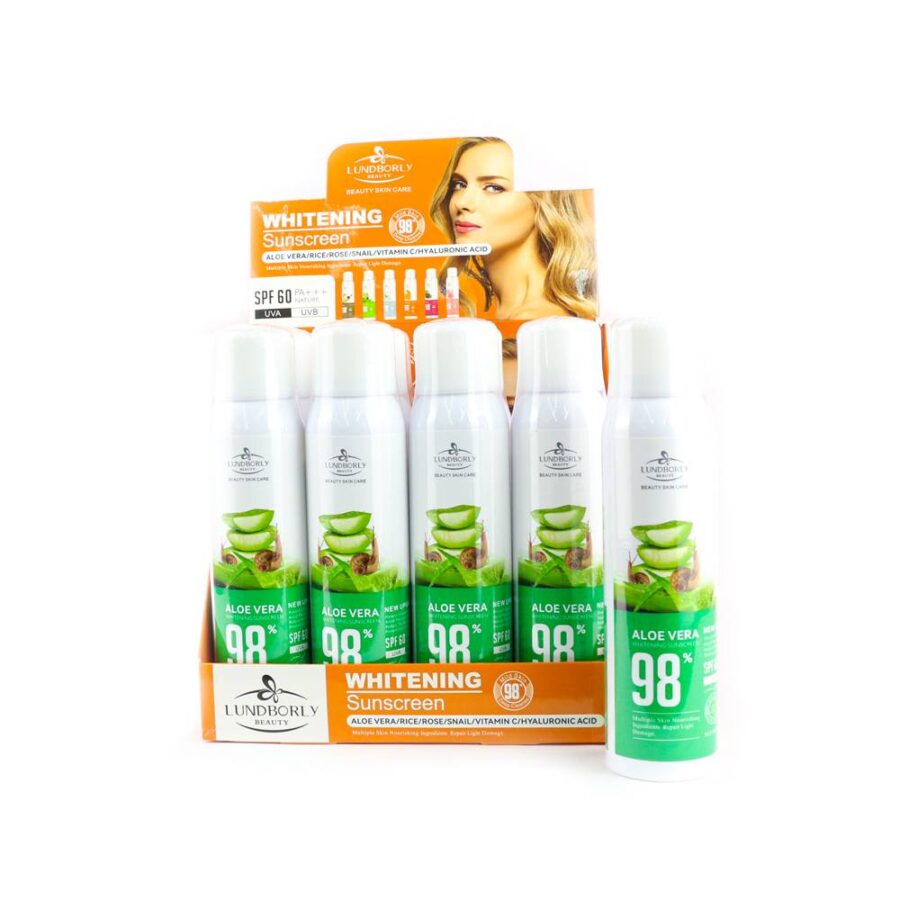 Bloqueador solar con aloe vera en spray 180ml