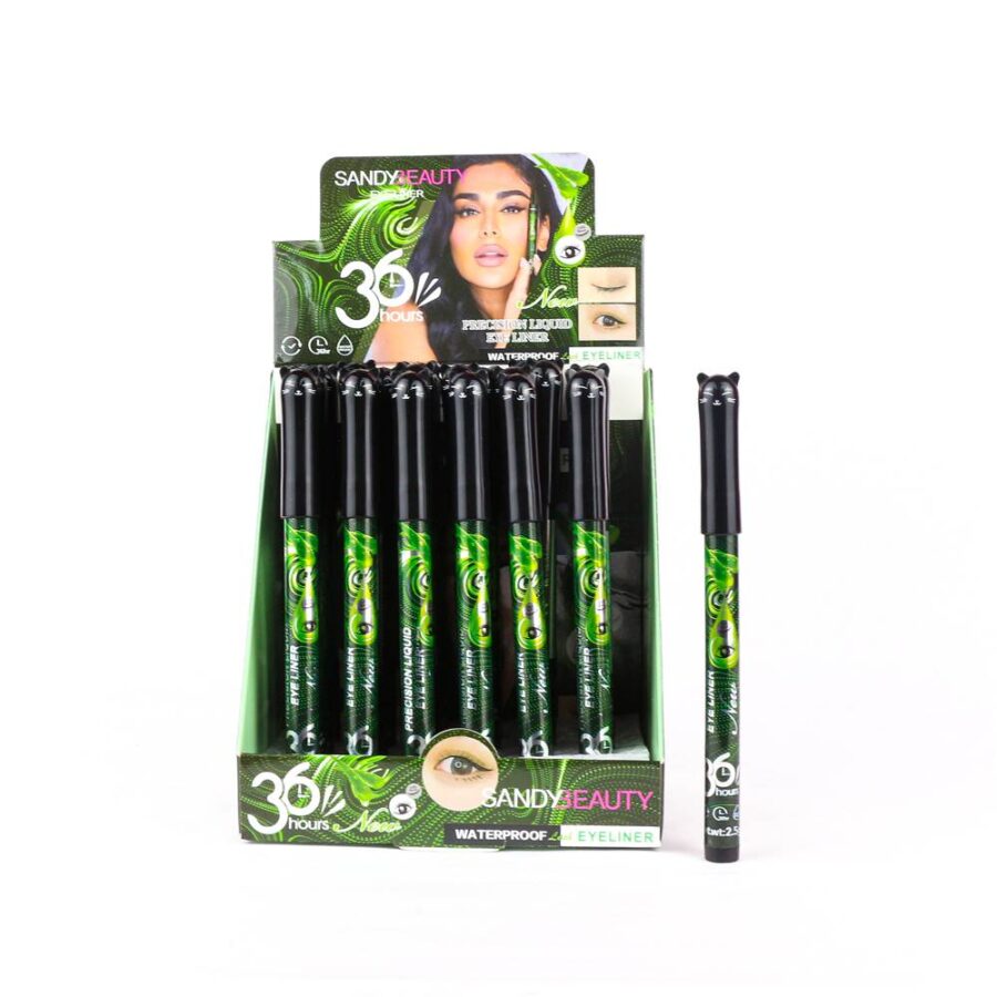 Delineador negro con 24 piezas