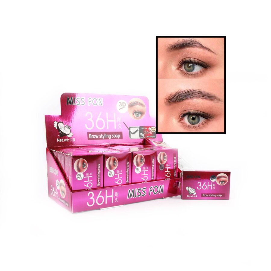 Jabón para cejas 36h con 10ml en 24 piezas