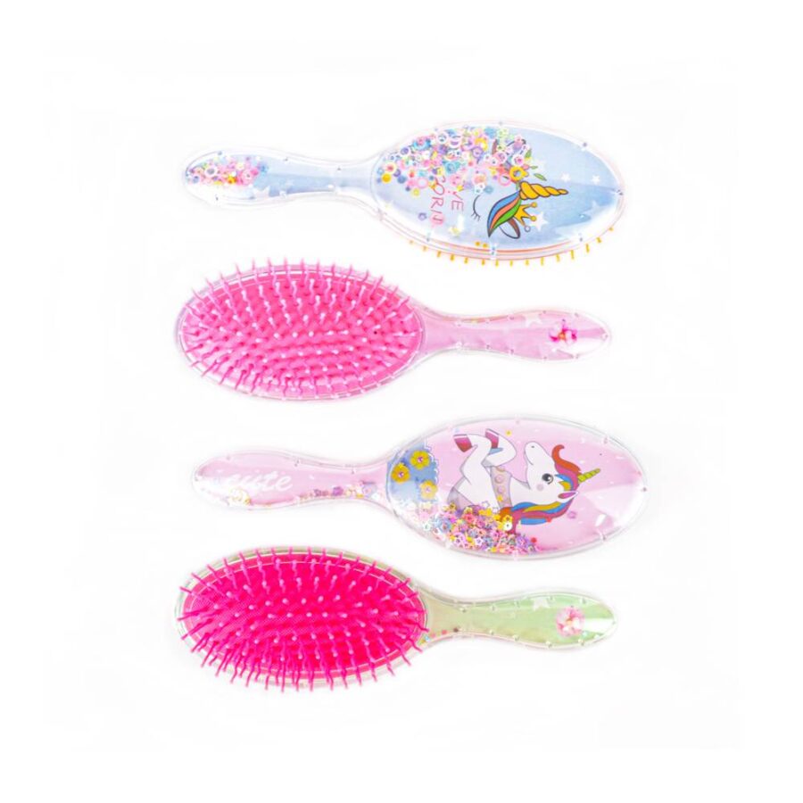 Cepillo diseño de unicornios de 21 cm con 12 piezas