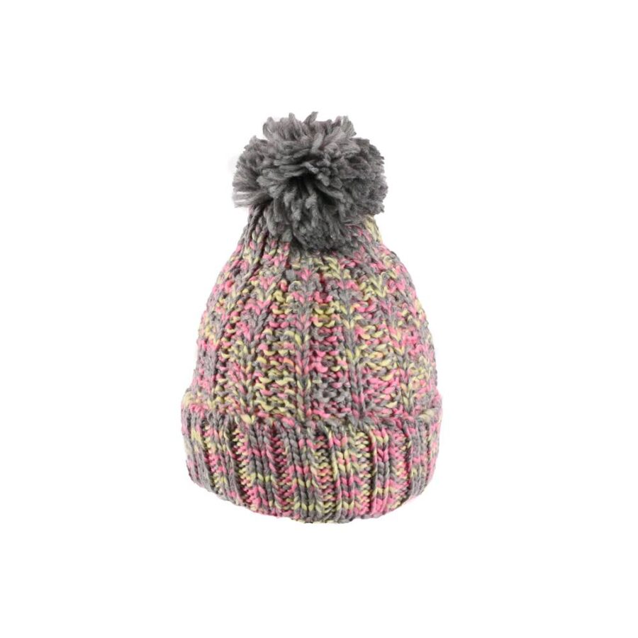 Gorro con Pompon Afelpado y Jaspeado - Imagen 6