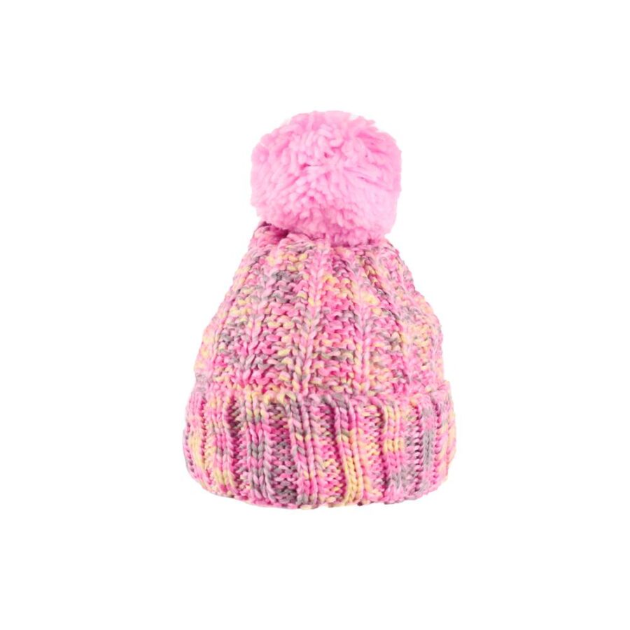 Gorro con Pompon Afelpado y Jaspeado - Imagen 3