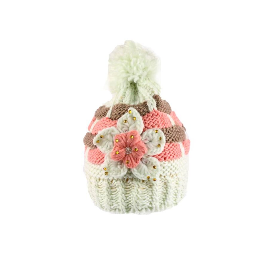 Gorro con Pompon Trenzado Afelpado - Imagen 6