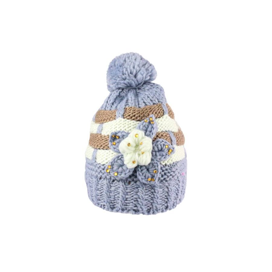 Gorro con Pompon Trenzado Afelpado - Imagen 5