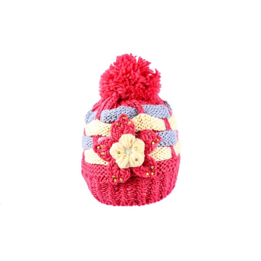 Gorro con Pompon Trenzado Afelpado - Imagen 3