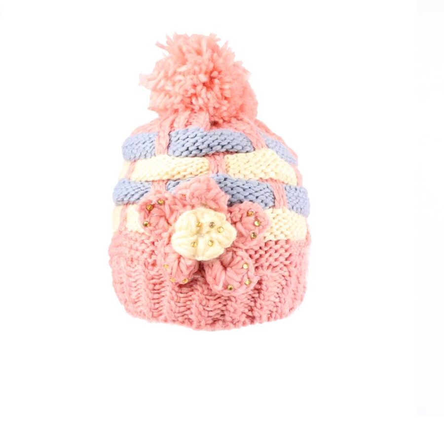 Gorro con Pompon Trenzado Afelpado - Imagen 2