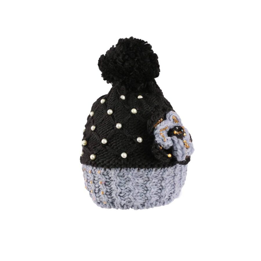 Gorro Aperlado con Pompon Afelpado - Imagen 3