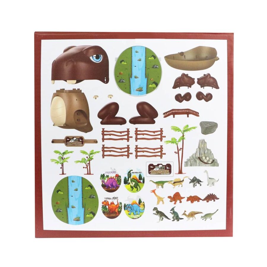 Juguete dinosaurio de mundo jurásico con 41 pcs (CAJA) - Imagen 2
