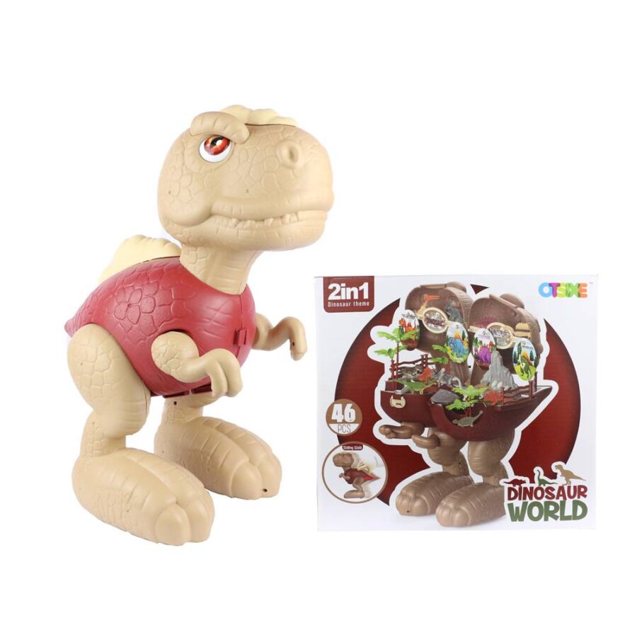 Juguete dinosaurio mundo jurasico grande de 46 pcs (CAJA)