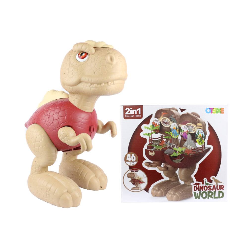 Juguete dinosaurio mundo jurasico grande de 46 pcs (CAJA)