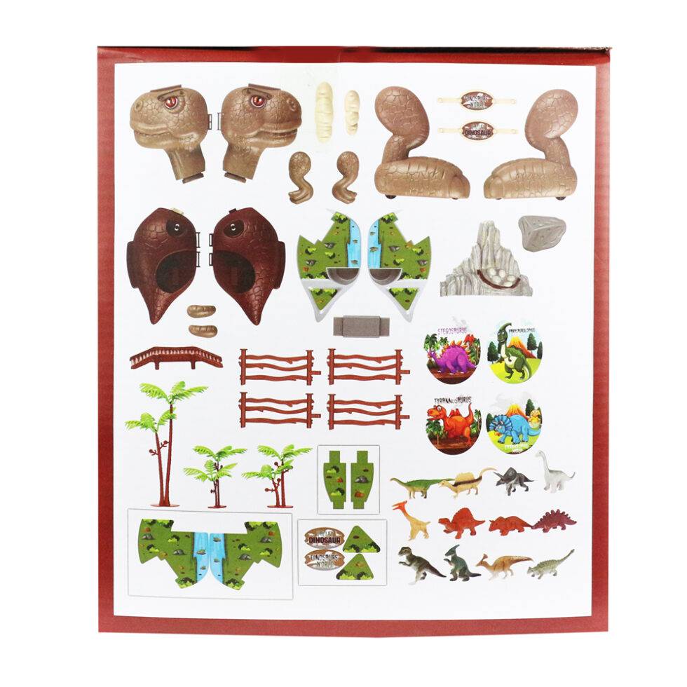 Juguete dinosaurio mundo jurasico grande de 46 pcs (CAJA) - Imagen 2
