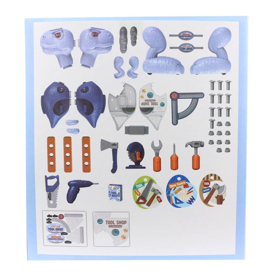 Juguete dinosaurio            de herramientas grande                          de 54 pcs - Imagen 2
