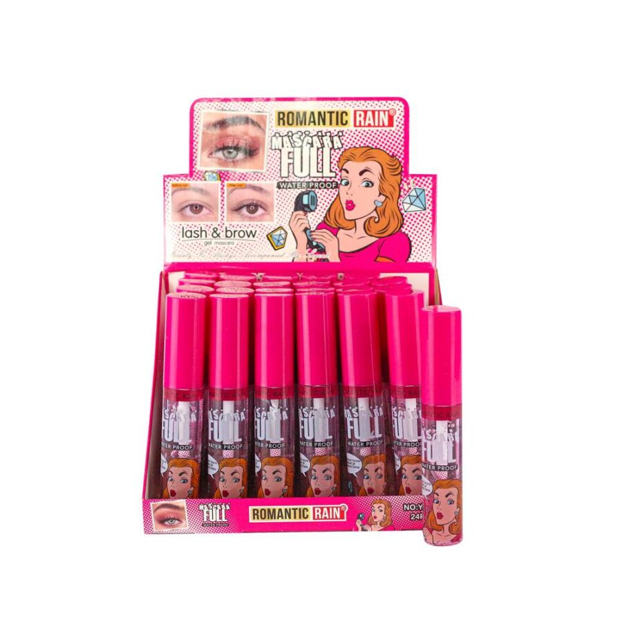 Gel transparente para cejas con 60ml en 24 piezas