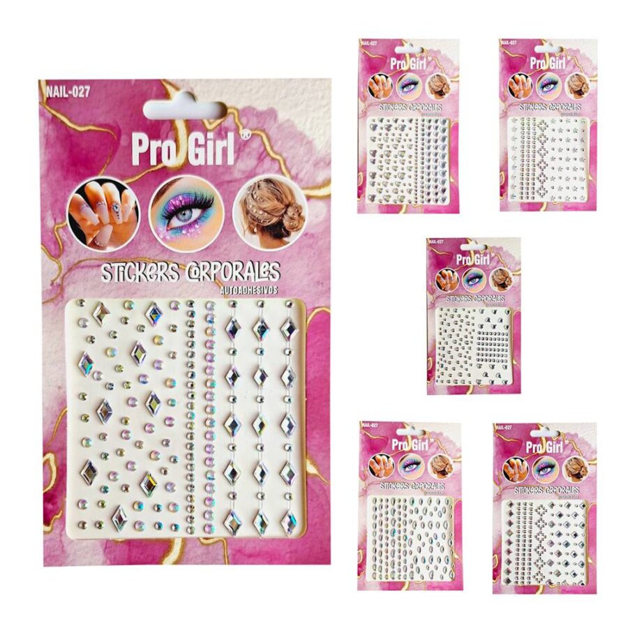 Pegatinas de diamantes PRO GIRL con 12 piezas - Imagen 2