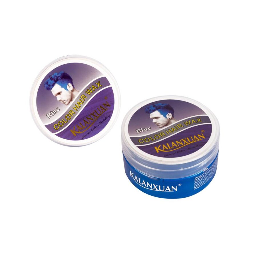 Cera para cabello color azul por pieza
