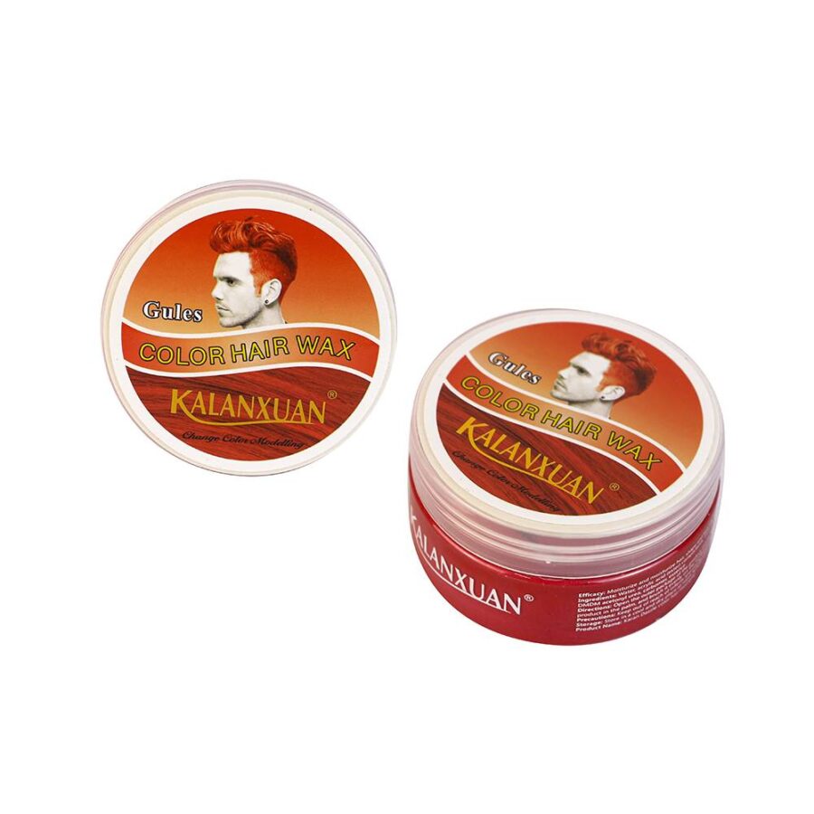 Cera para cabello color rojo por pieza