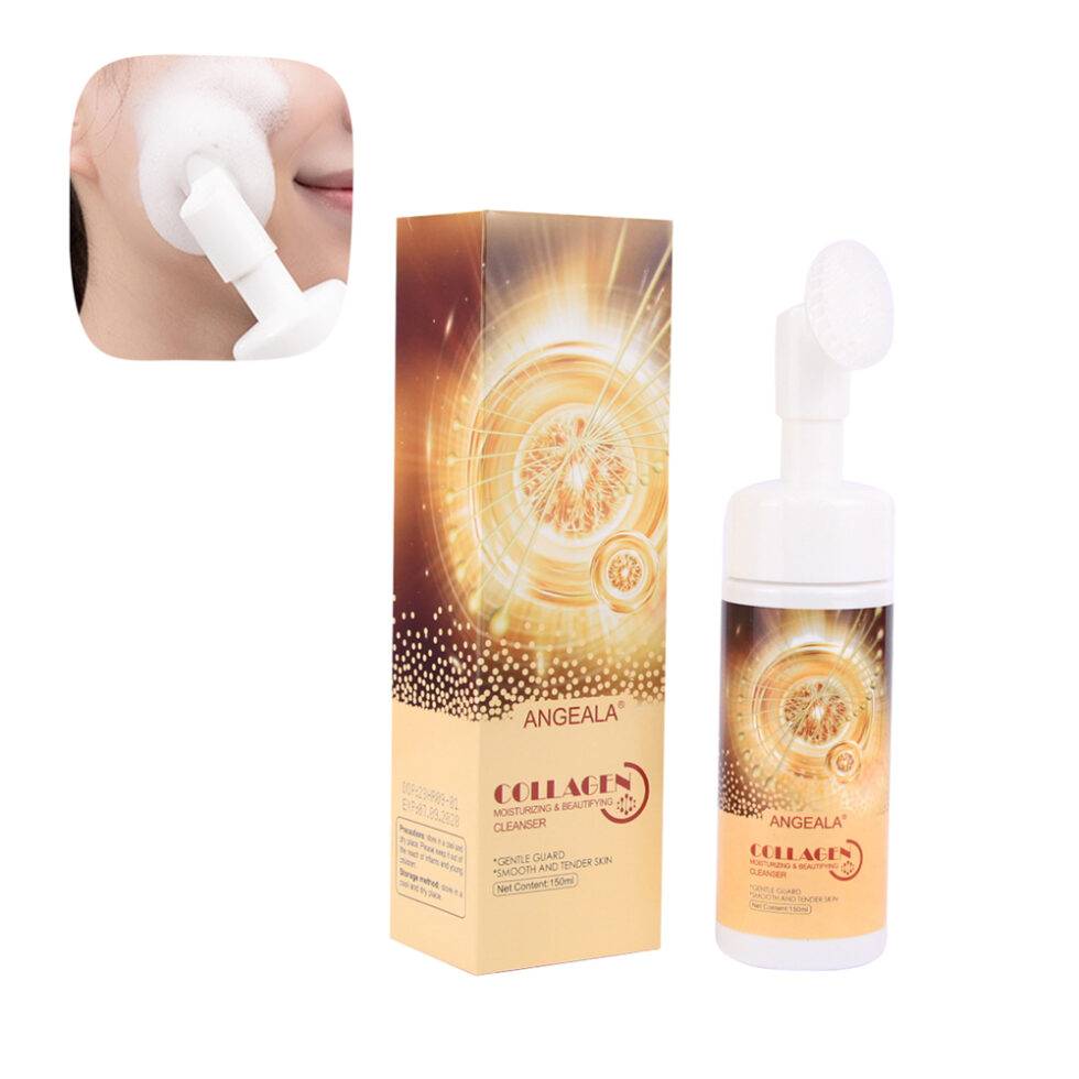 Limpiador facial ANGEALA de colágeno con cepillo 150ml