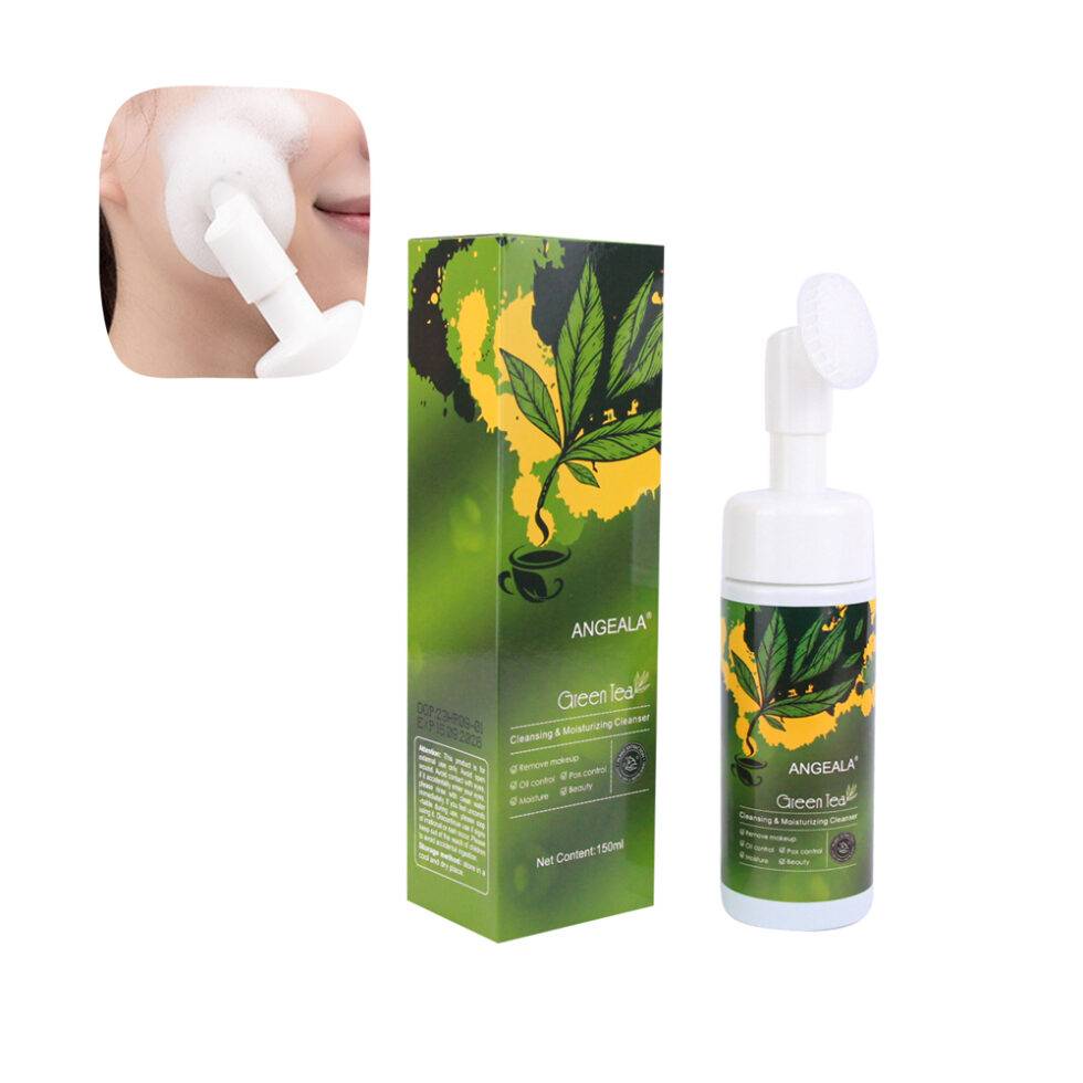 Limpiador facial ANGEALA con cepillo de té verde 150ml