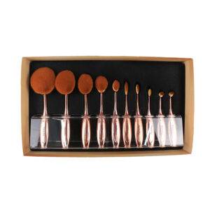 Set con 10 brochas de cuchara doradas