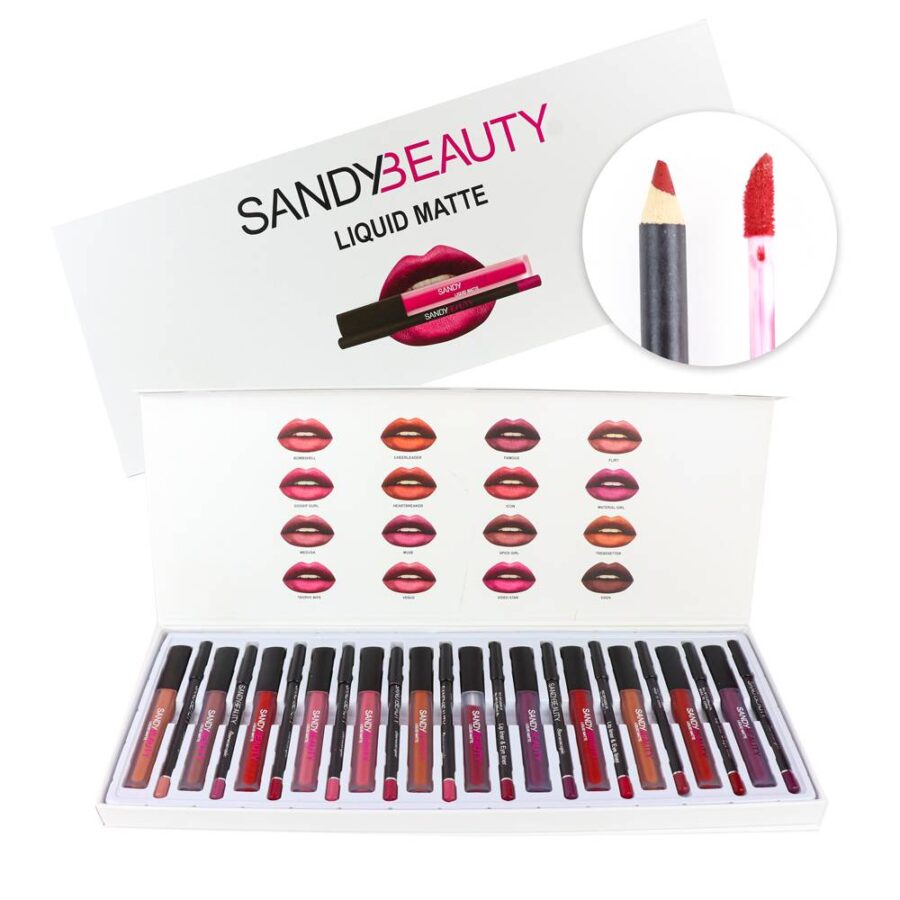 Set de lip-gloss y delineador de labios