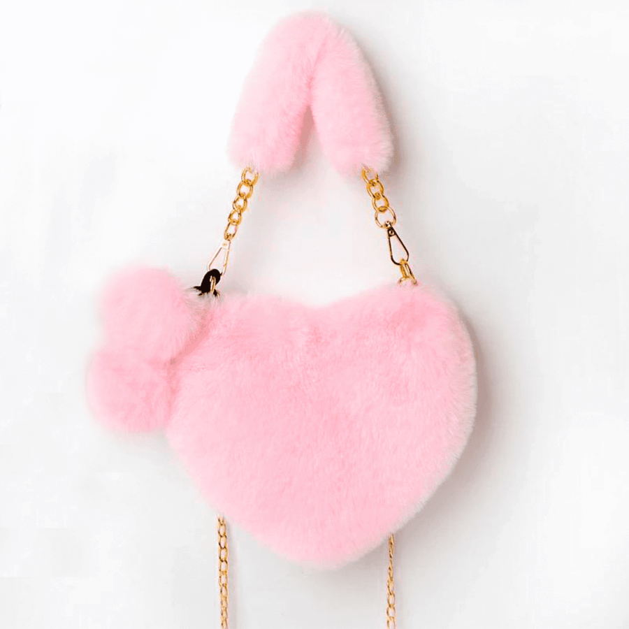 Bolsa de peluche en forma de corazón 60x60cm - Imagen 3